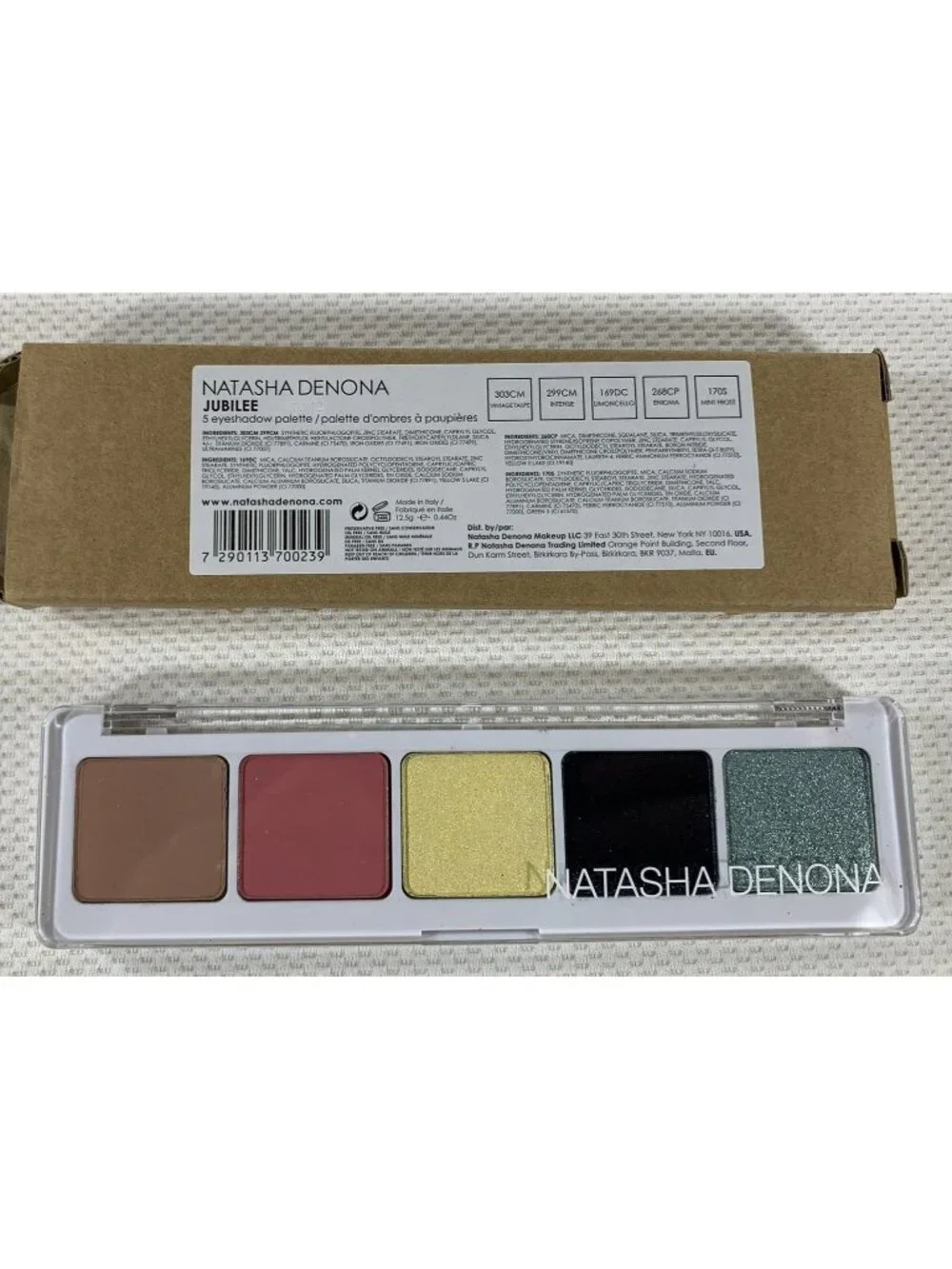 Natasha Denona Jubilee 5 Eyeshadow Palette Ultra Pigmented Full Size 12.5 g NEW